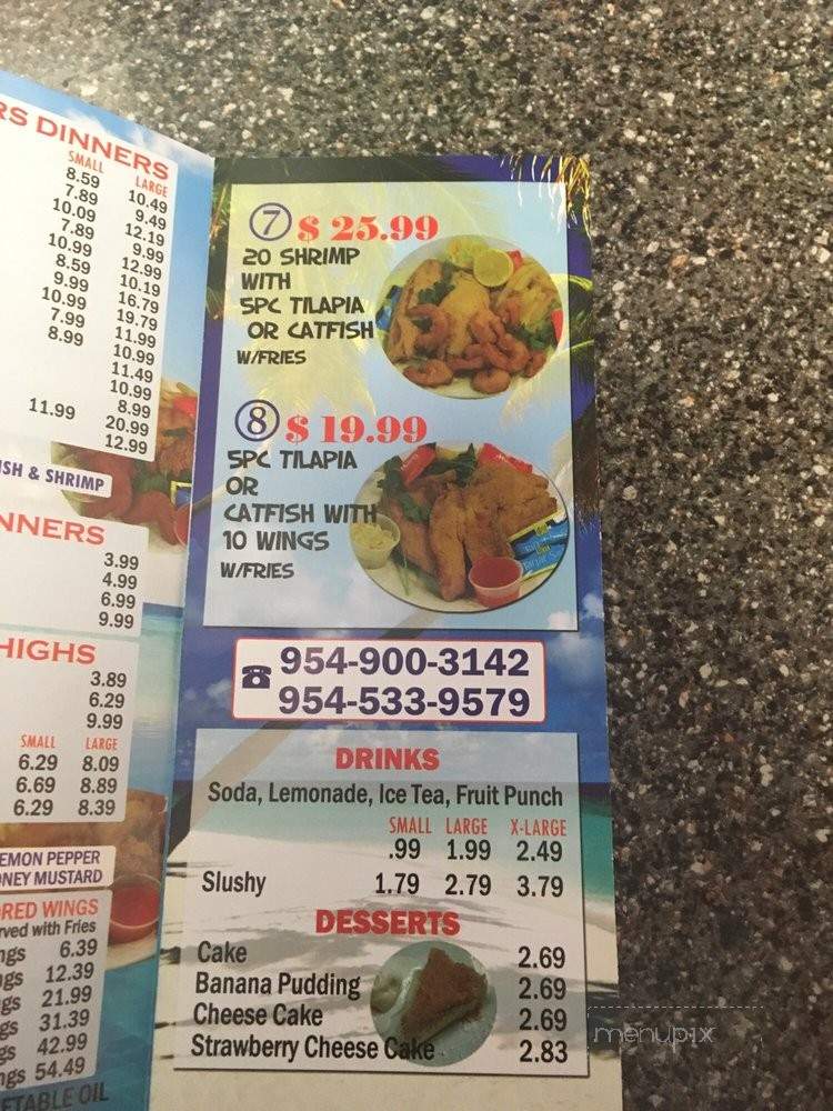 Snappers Fish & Chicken - Lauderhill, FL menu_pic