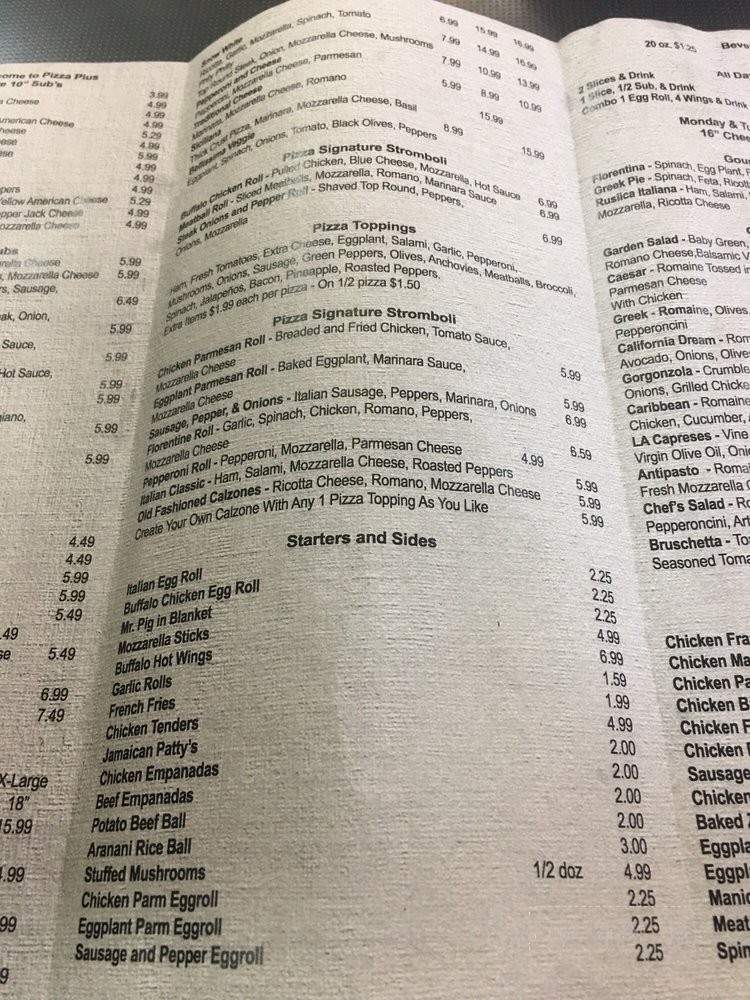 Pizza Plus - West Palm Beach, FL menu_pic