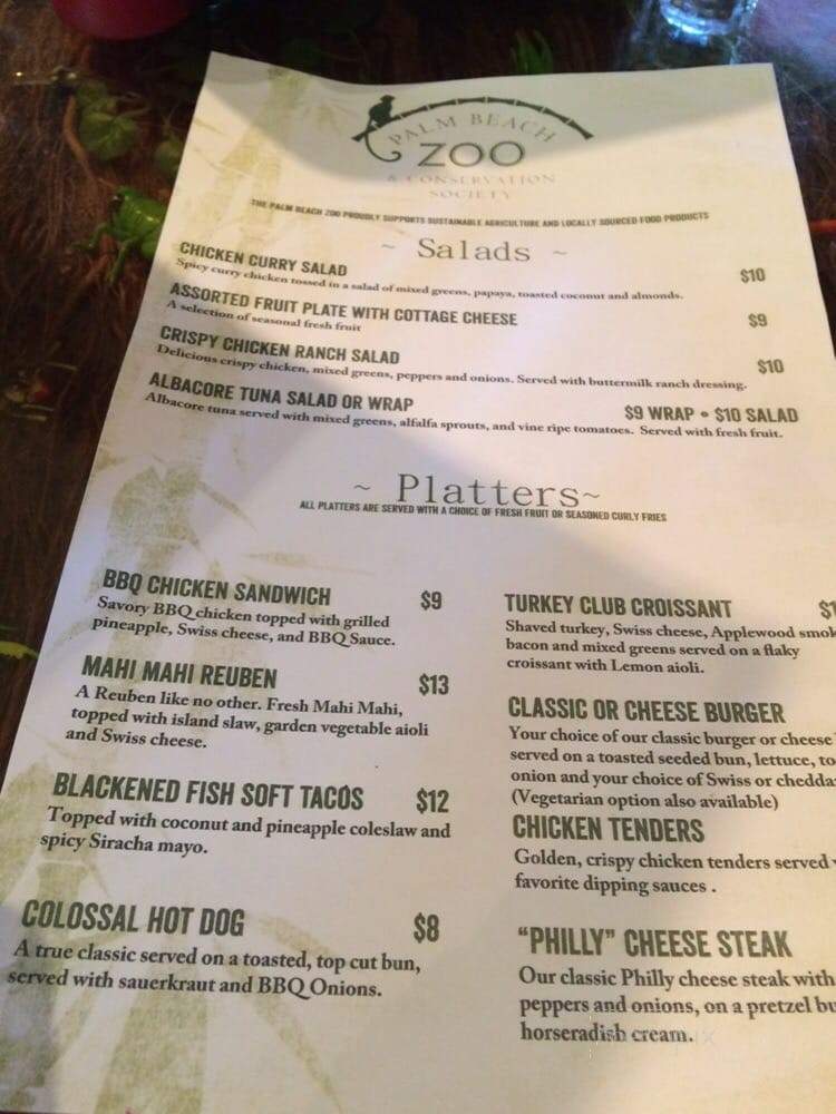 Tropics Cafe - West Palm Beach, FL menu_pic