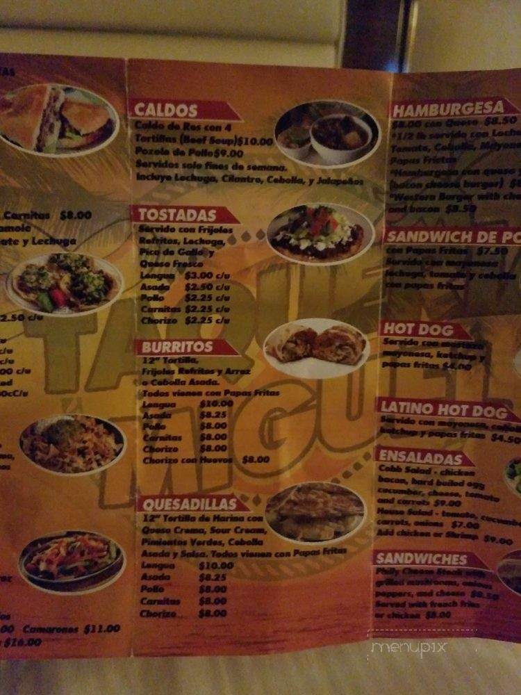 Taqueria Miguel - West Palm Beach, FL menu_pic