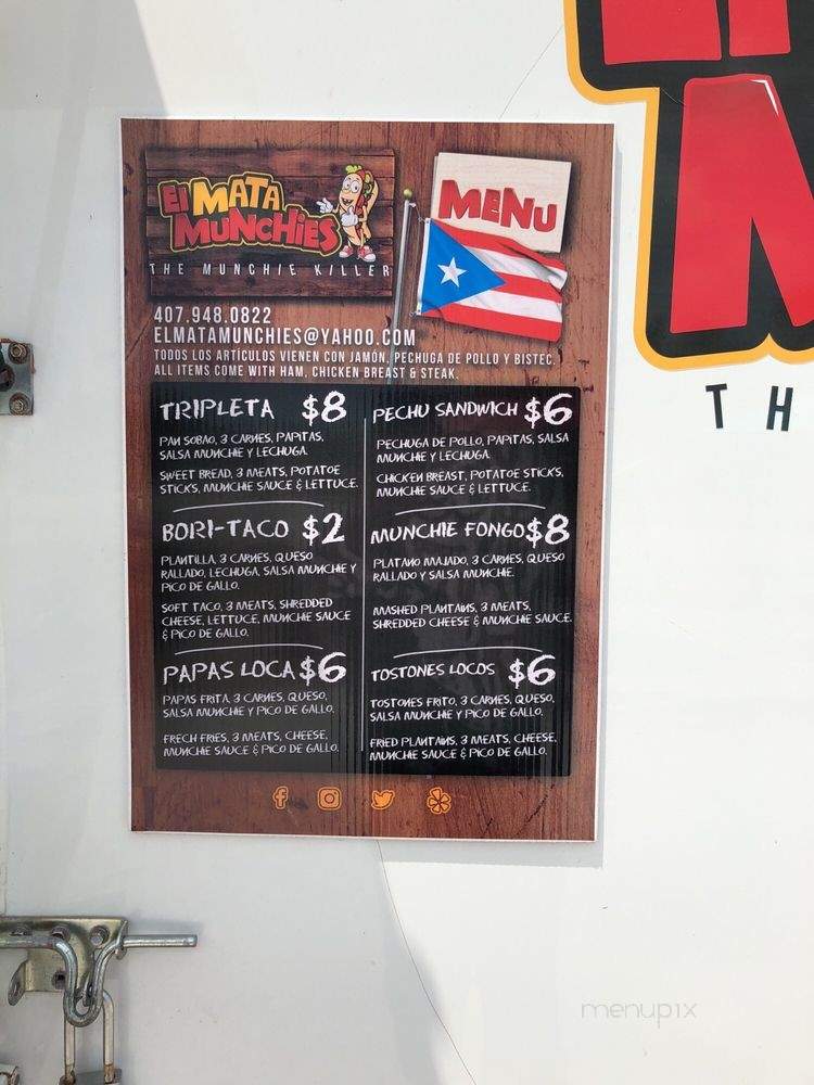 El Mata Munchies - West Palm Beach, FL menu_pic