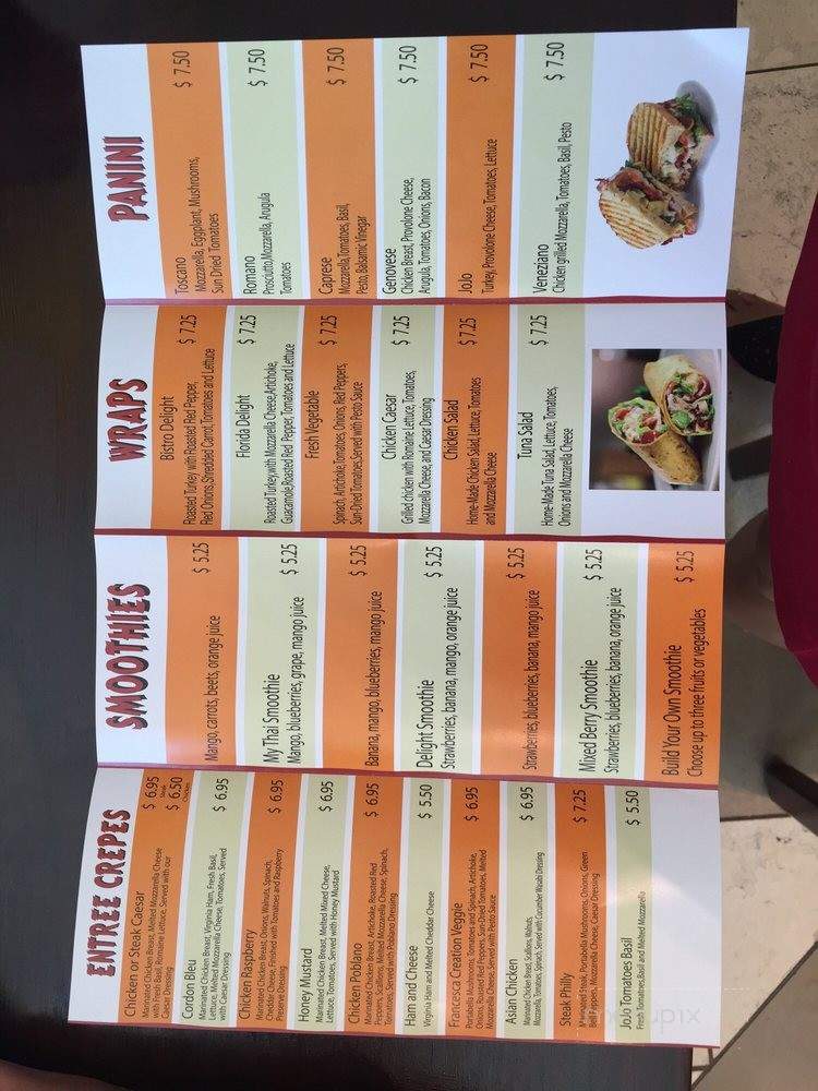 The Corner Bistro - Boca Raton, FL menu_pic