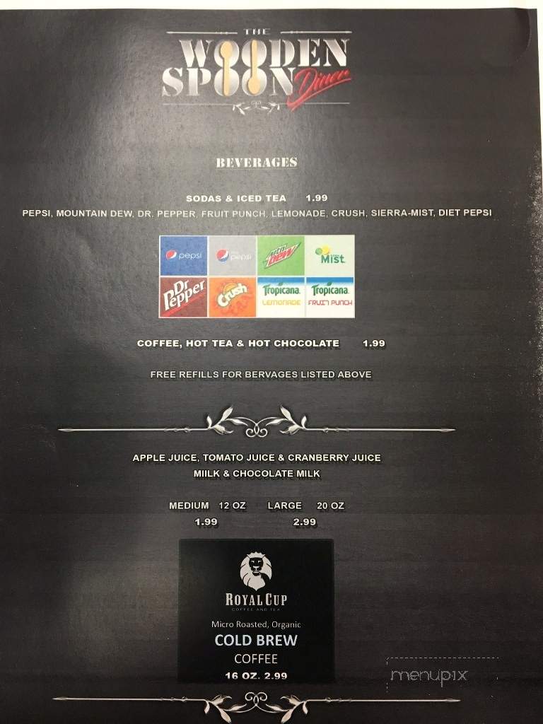The Wooden Spoon Diner - Brandon, FL menu_pic