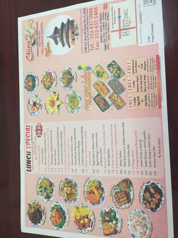 China King - Dade City, FL menu_pic