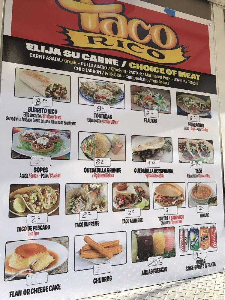 Taco Rico - Zephyrhills, FL menu_pic