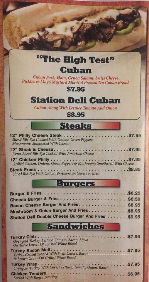Angelina's Station Deli Pizzeria - Odessa, FL menu_pic
