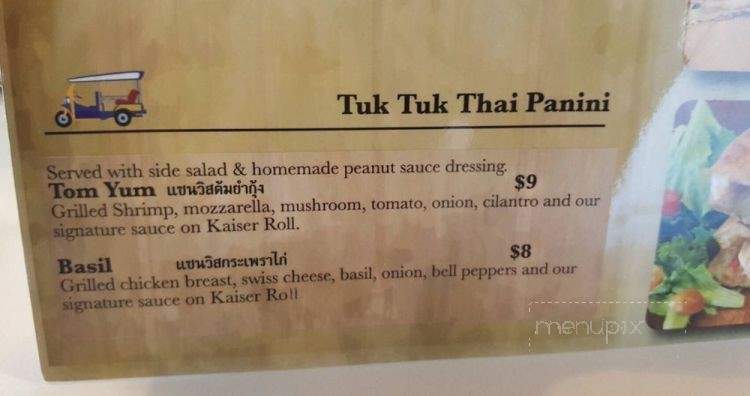 Tuk Tuk Thai Fusion - Riverview, FL menu_pic