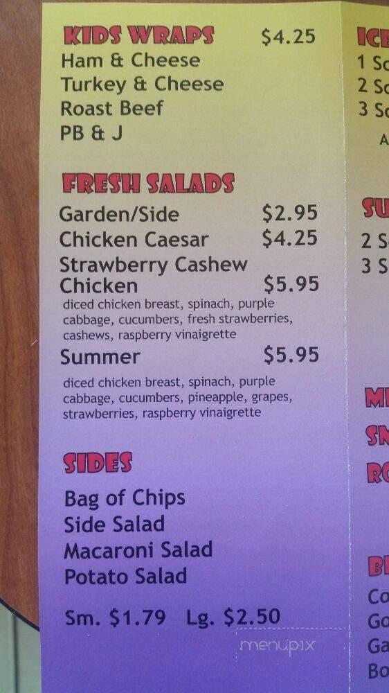 Atomic Ice Cream Factory - Redington Shores, FL menu_pic