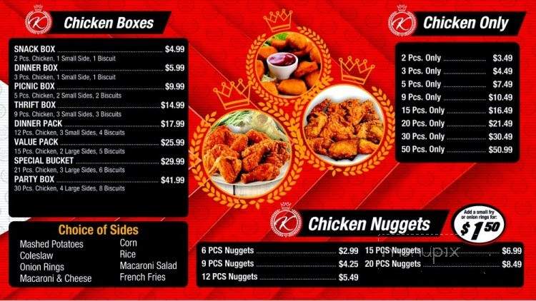 Kings Fried Chicken - Saint Petersburg, FL menu_pic