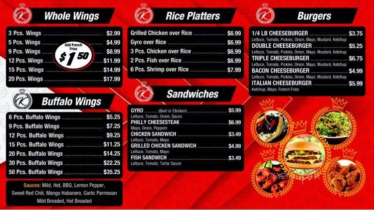 Kings Fried Chicken - Saint Petersburg, FL menu_pic