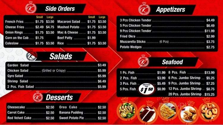 Kings Fried Chicken - Saint Petersburg, FL menu_pic