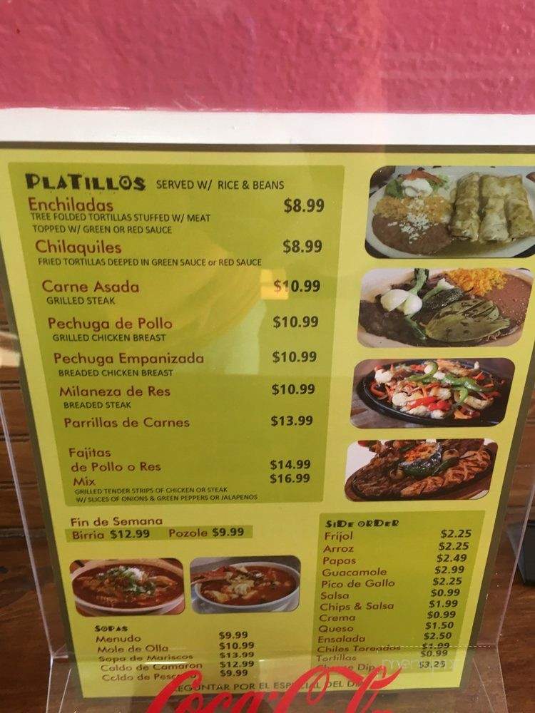 Antojitos Dona Chirris - Clearwater, FL menu_pic