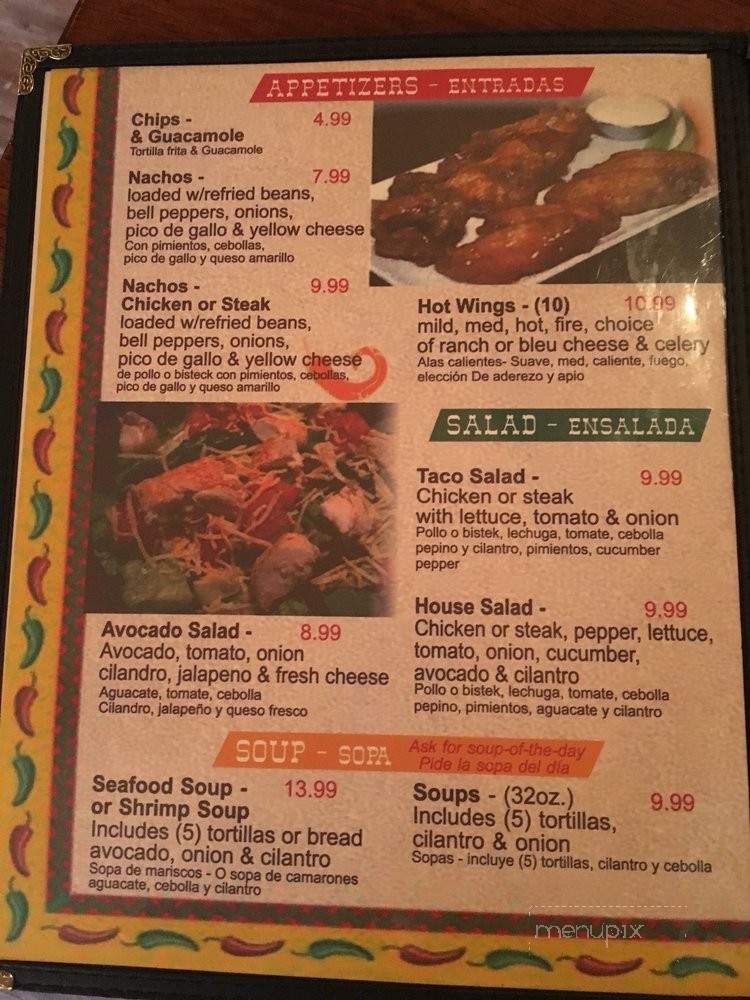Marialicias Mexican Restaurant - Clearwater, FL menu_pic