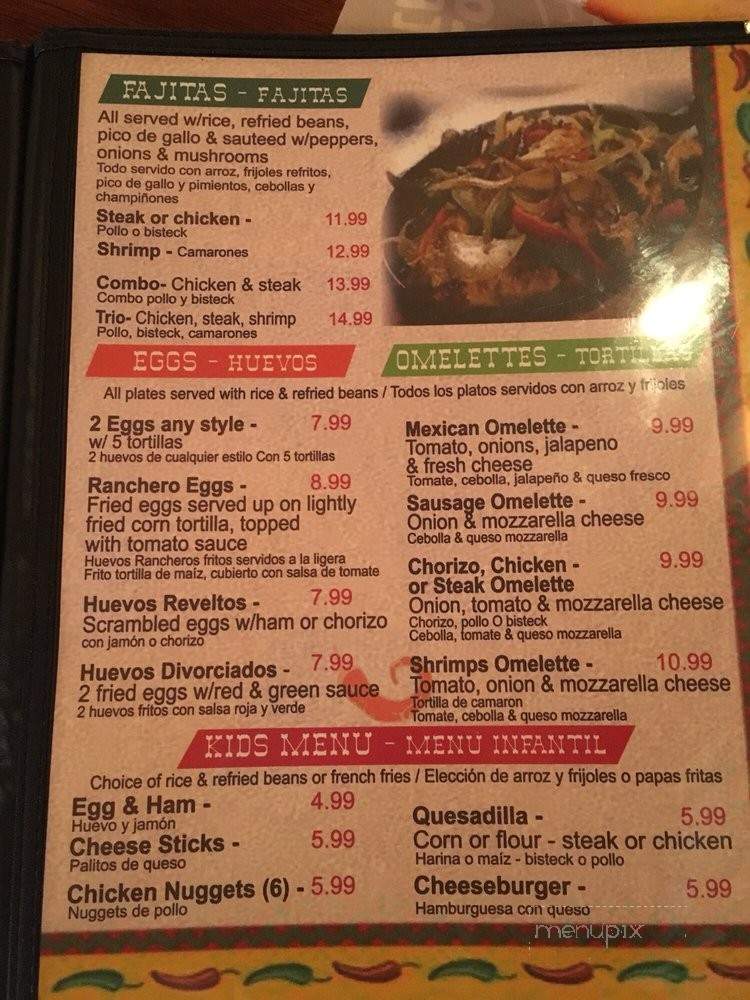 Marialicias Mexican Restaurant - Clearwater, FL menu_pic