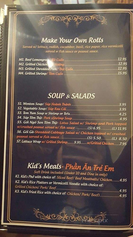 Pho Nam Viet - Clearwater, FL menu_pic