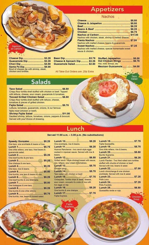 Santa Fe Mexican Grill - Pinellas Park, FL menu_pic
