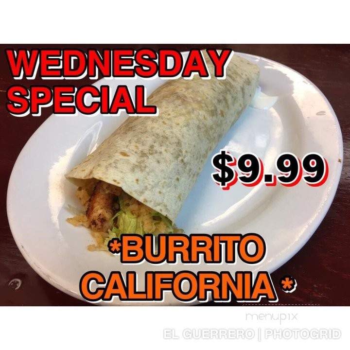 El Guerrero Mexican Grill - Pinellas Park, FL menu_pic