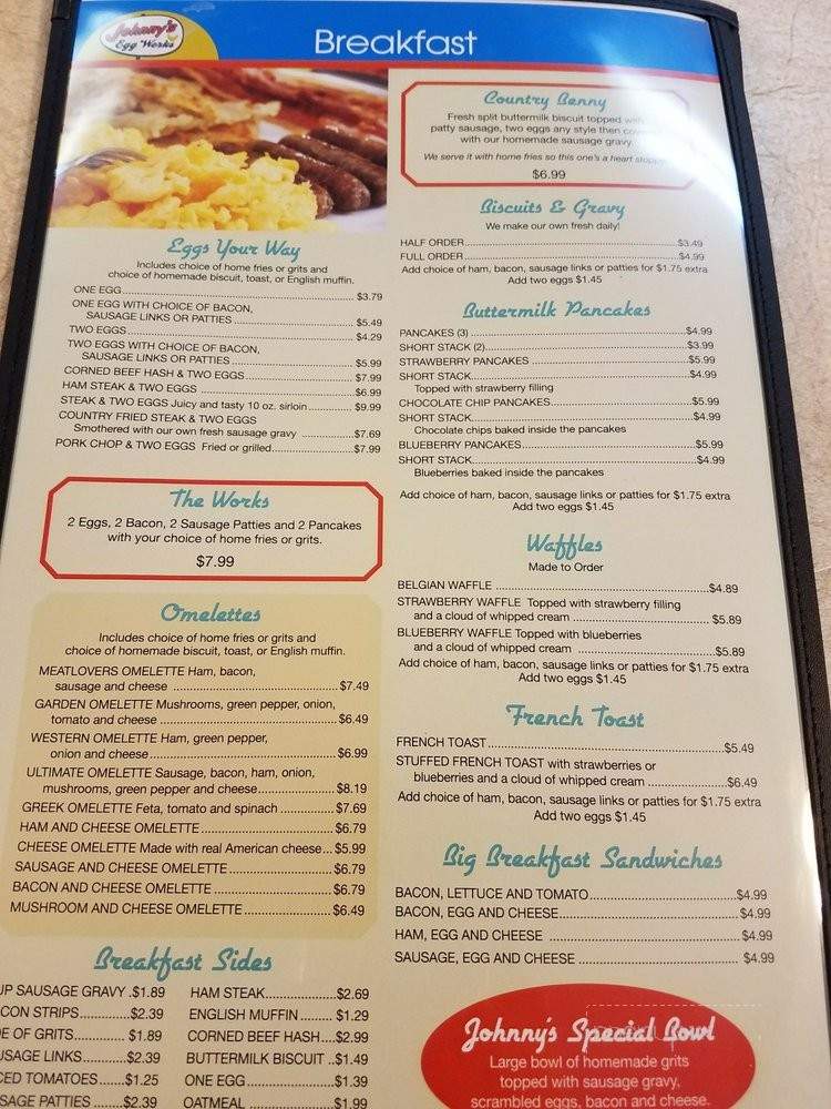 Johnny's Egg Works - Frostproof, FL menu_pic