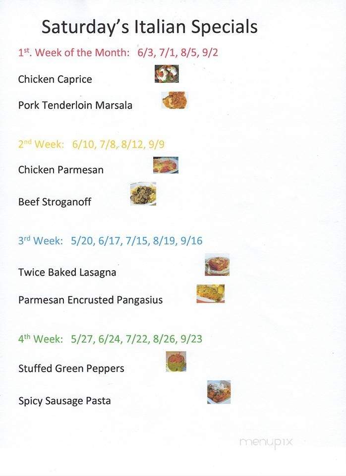 Victoria's Restaurant At Springlake Resort - Sebring, FL menu_pic