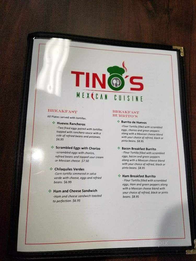 Tino's Mexican Cuisine - Fort Myers, FL menu_pic