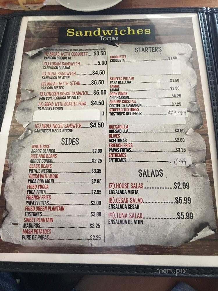 A Mi Manera Restaurant - Cape Coral, FL menu_pic