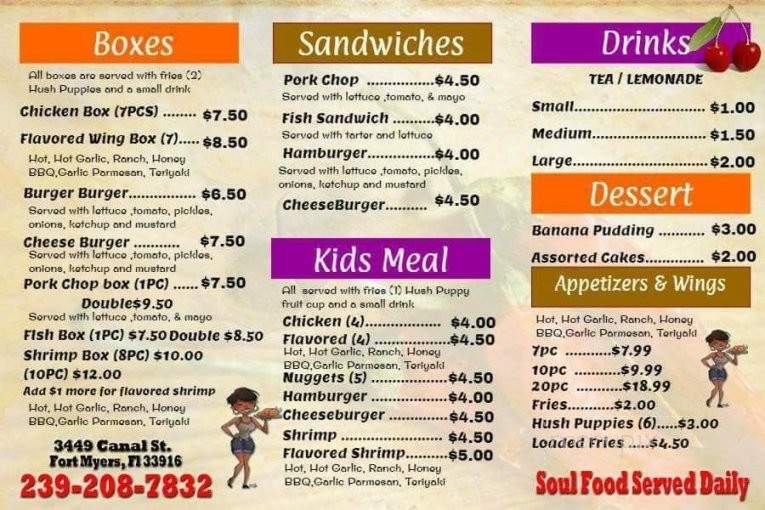 Lucy's Let's Eat! - Fort Myers, FL menu_pic