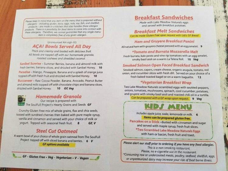 Sanibel Fresh - Sanibel, FL menu_pic