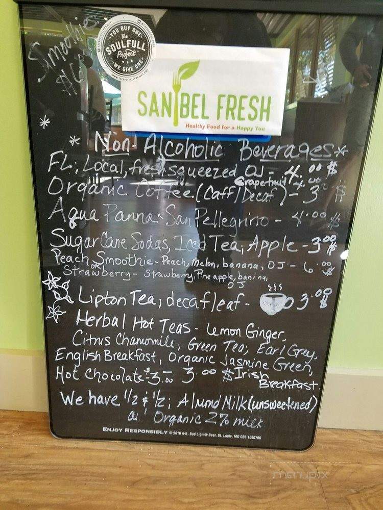 Sanibel Fresh - Sanibel, FL menu_pic
