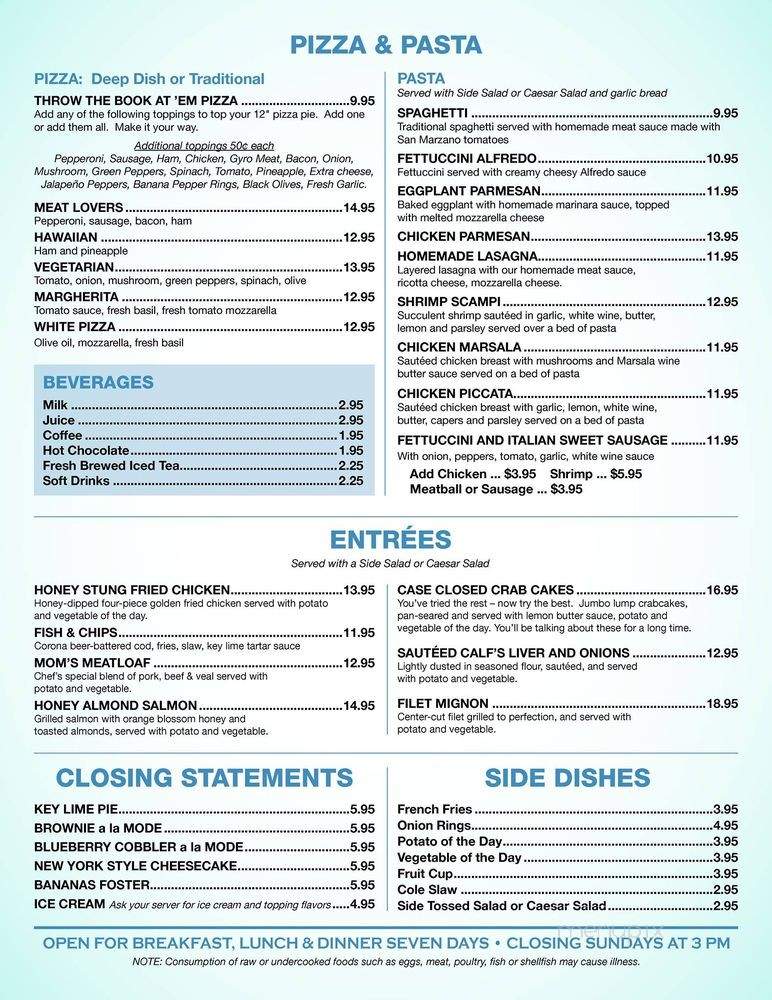 Gavel Grill - Naples, FL menu_pic