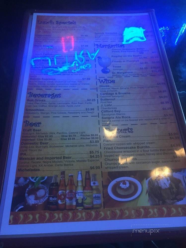Fajitas Mexican Grill - Bradenton, FL menu_pic