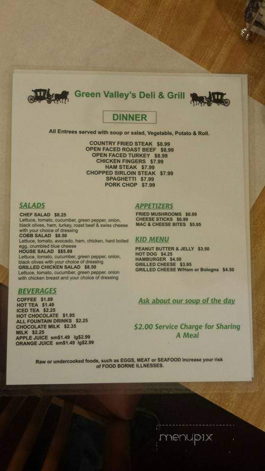 Green Valley Family Restaurant - Hernando, FL menu_pic