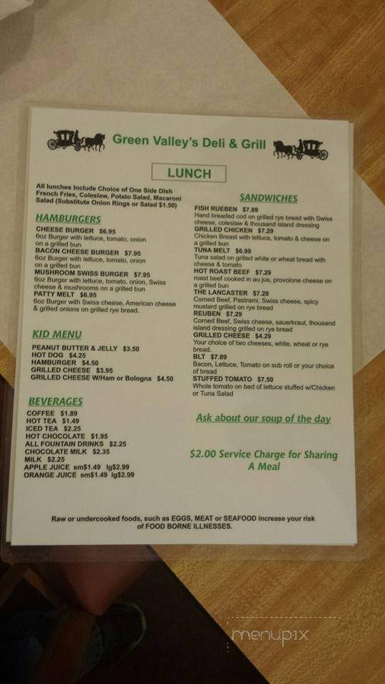 Green Valley Family Restaurant - Hernando, FL menu_pic