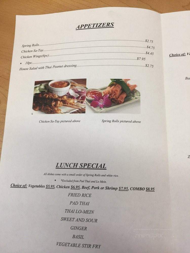 Thai To Go - Ocala, FL menu_pic