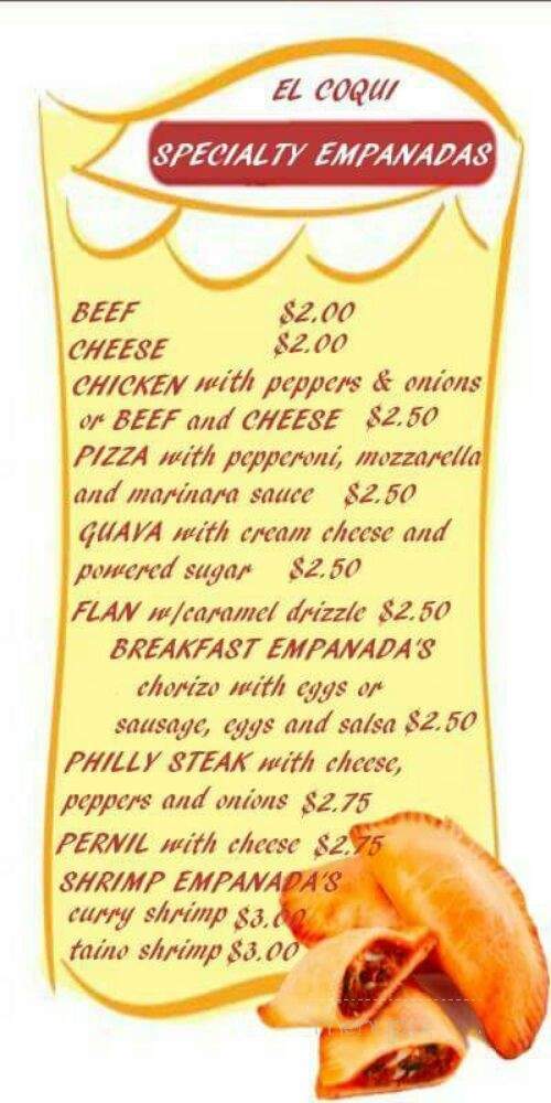El Coqui - Tampa Bay, FL menu_pic