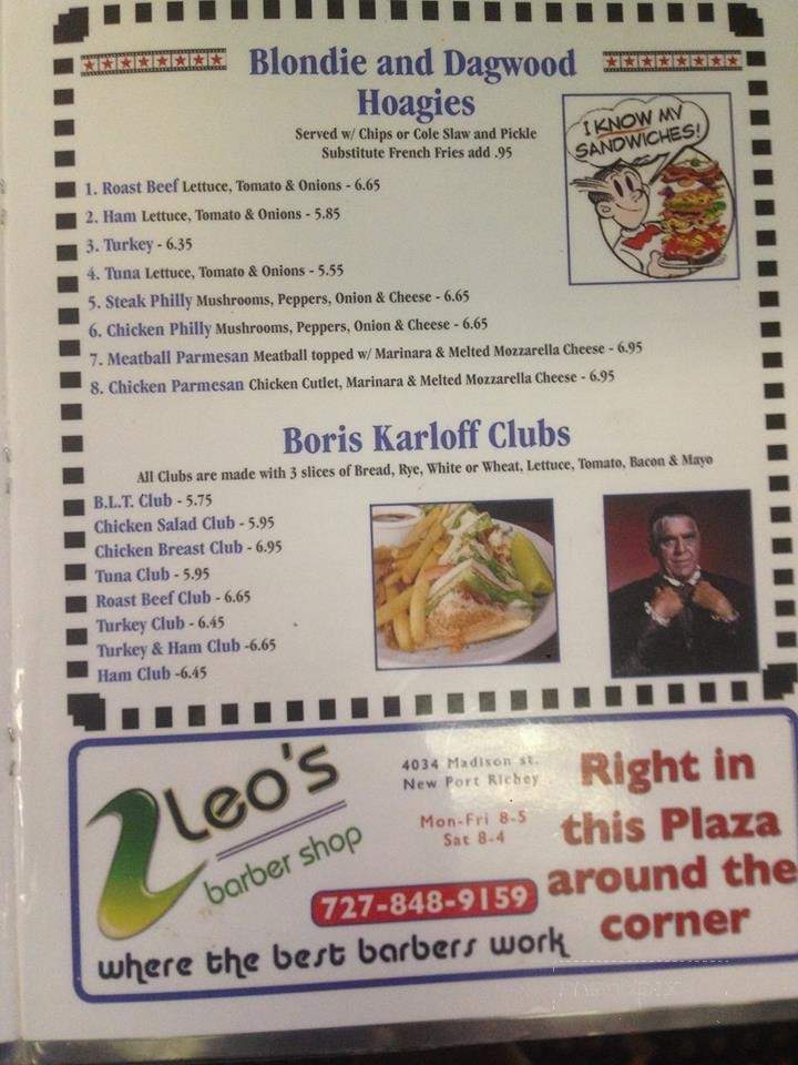 Starz Cafe - Port Richey, FL menu_pic