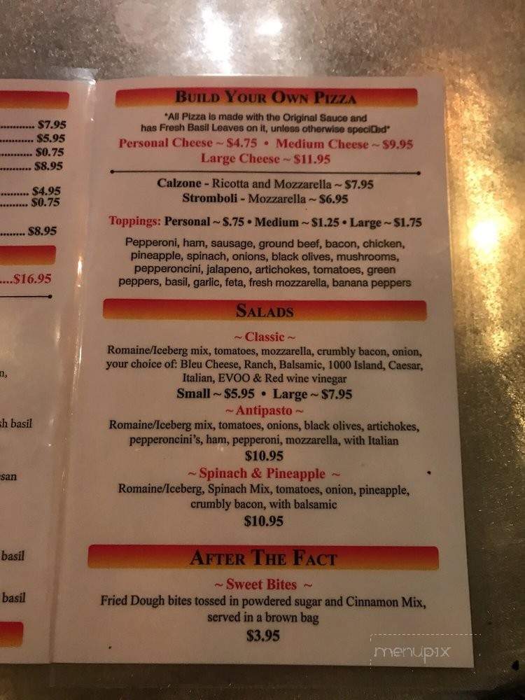 Gulf Shore Pizza - Dunedin, FL menu_pic