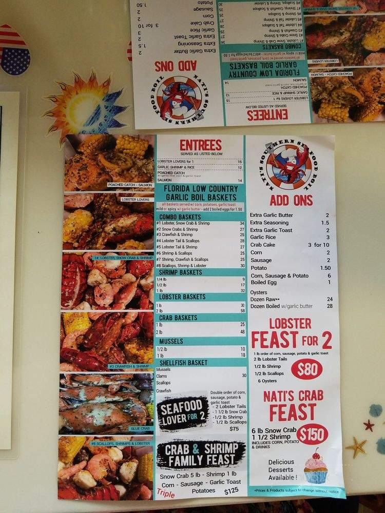 Nati's Southern seafood boil - Kissimmee, FL menu_pic