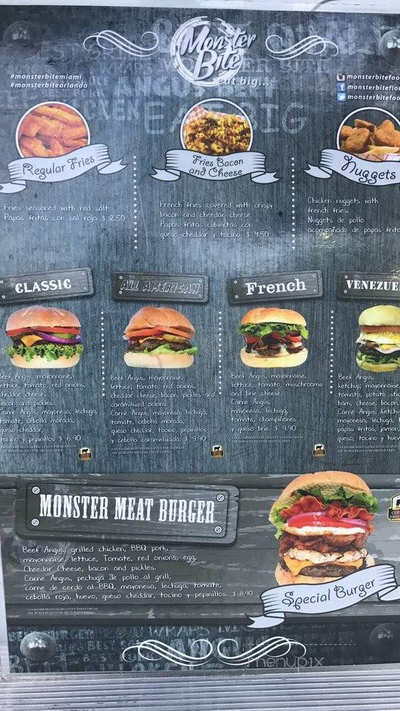 Monster Bite - Kissimmee, FL menu_pic