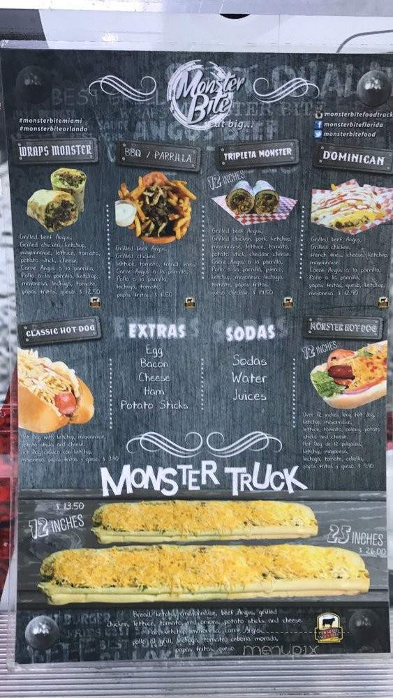 Monster Bite - Kissimmee, FL menu_pic