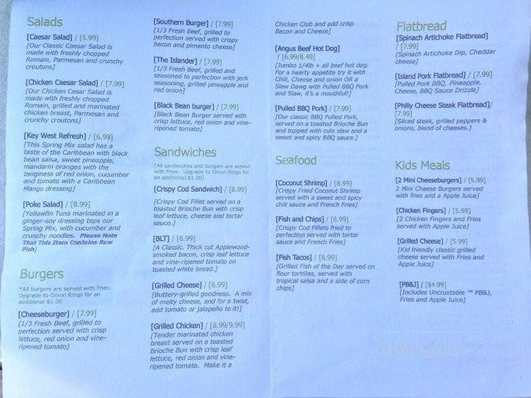 Toucan Cafe - Kissimmee, FL menu_pic