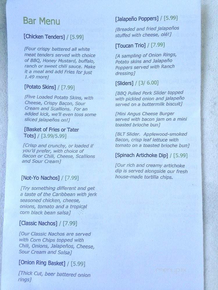 Toucan Cafe - Kissimmee, FL menu_pic