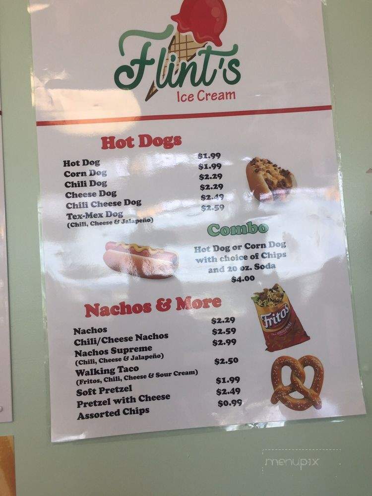 Flint's Ice Cream - St Cloud, FL menu_pic