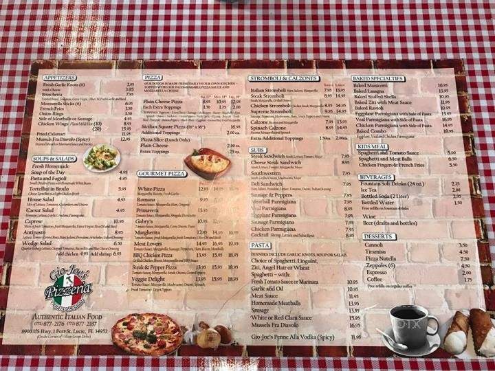 Gio-Joe's Pizzeria - Port St Lucie, FL menu_pic
