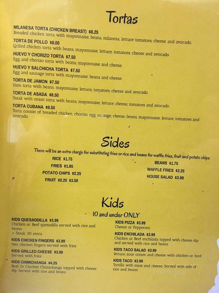 Daddy's Kitchen - Thorsby, AL menu_pic