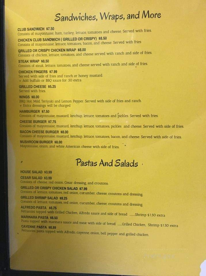 Daddy's Kitchen - Thorsby, AL menu_pic