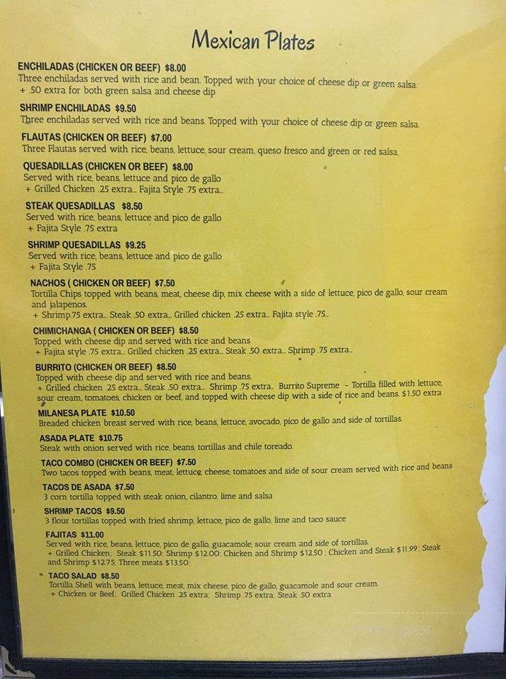Daddy's Kitchen - Thorsby, AL menu_pic