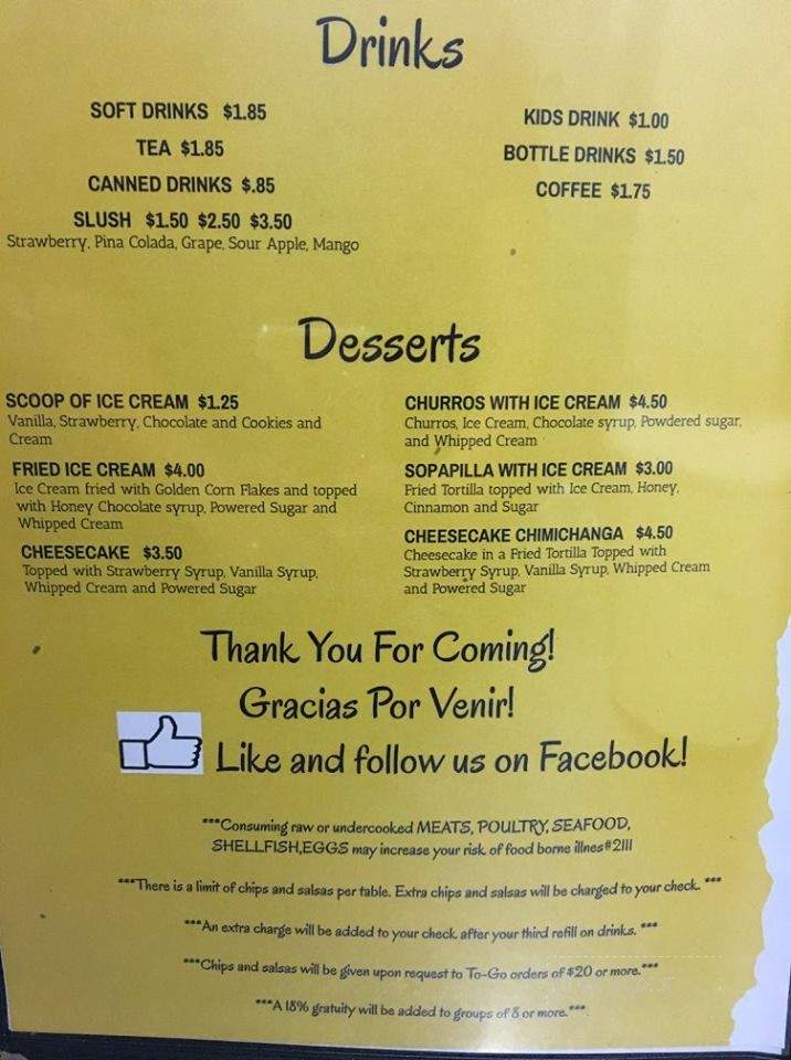 Daddy's Kitchen - Thorsby, AL menu_pic