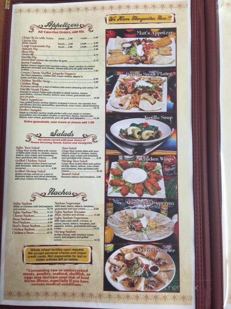 El Potrillo Mexican Restaurant - Birmingham, AL menu_pic