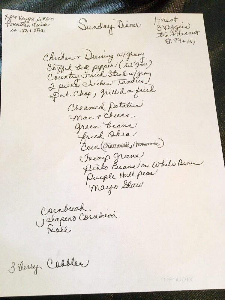 Too Fat Sisters Kitchen - Tuscumbia, AL menu_pic