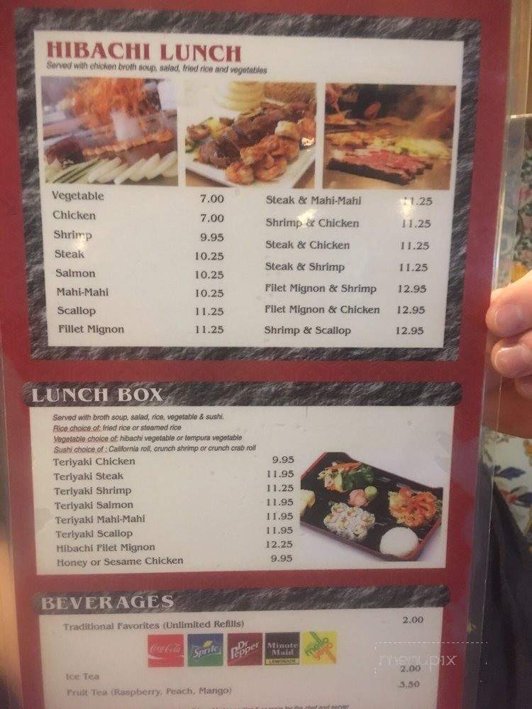 Sapporo Japanese Steakhouse - Guntersville, AL menu_pic